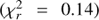 $ (\chi_r^2=0.10) $