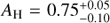 $ A_\mathrm H=0.75_{-0.10}^{+0.05} $
