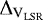 ${\rm{\Delta}}_{\textrm{V}_{\textrm{LSR}}}$