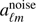 $ a_{\operatorname\ell m}^\text{noise} $