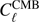 $ C_\mathcal l^\text{CMB} $