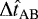 $\mathrm{\Delta} {\hat{t}}_{\textrm{AB}}$