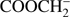 $ \textstyle\text{COOCH}_2^- $
