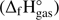 $ ({\mathrm\Delta}_\mathrm f\mathrm H_\text{gas}^\circ) $