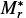 $ M_r^\ast $