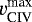 $v_{\textrm{CIV}}^{\textrm{max}}$