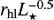 Mathematical equation: $ r_\mathrm{hl} L_\star^{-0.5} $