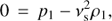 $ \begin{aligned}&0\,=\,p_{1}-\nu_\mathrm{{s}}^{2}\rho_{1}, \end{aligned} $