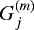 $G_j^{(m)}$