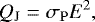 \begin{equation*} Q_{\mathrm{J}} = \sigma_{\mathrm{P}} E^2 , \end{equation*}