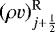 $\left( \rho v \right)_{j&#x002B;\frac{1}{2}}^{\mathrm{R}}$