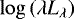 $\log{\left(\lambda L_{\lambda}\right)}$