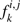 $ f_k^{i,j} $