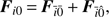 $$ \begin{aligned} {\boldsymbol{F}}_{i0}\,{=}\,{\boldsymbol{F}}_{\bar{i}\bar{0}}\,{+}\,{\boldsymbol{F}}_{\bar{i}\hat{0}}, \end{aligned} $$