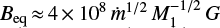 $ B_{\rm eq}\,{\approx}\,4\,{\times}\,10^8\,\dot{m}^{1/2}\,M^{-1/2}_{1}\,\mathit{G} $