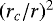 $(r_c/r)^2$