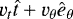 $v_t\hat{t}&#x002B;v_{\theta} \hat{e}_{\theta}$