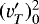 $(v&#x0027;_T)_0^2$