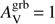$ A_{\rm V}^{\rm grb} = 1$