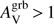 $ A_{\rm V}^{\rm grb} >1$