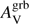$ A_{\rm V}^{\rm grb} $