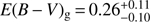 $ {E}({B}\,{-}\,{V})_\mathrm{g}\,{=}\,0.26^{+0.11}_{-0.10} $