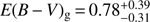 $ {E}({B}\,{-}\,{V})_\mathrm{g}\,{=}\,0.78^{+0.39}_{-0.31} $