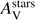 $ A_\mathrm{V}^\mathrm{stars} $