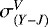$\sigma^V_{(Y-J)}$