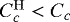 $C_c^{\mathrm H}<C_c$