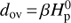 $ d_\text{ov}=\beta H_\mathrm p^0 $