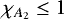 $\chi_{A_2}\leq 1$