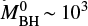 $ M_{{\rm{BH}}}^0\sim{10^3} $