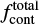 $ f_{\rm cont}^{\text{total}} $