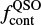 $ f_{{\rm{cont}}}^{{\rm{QSO}}} $