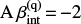 $ \beta_{\rm int}^{\rm (q)}\,{=}\,{-}2 $