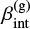 $ \beta_{\rm int}^{\rm(g)} $