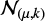 $ \mathcal{N}_{(\mu,k)} $