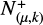 $ N^+_{(\mu,k)} $