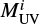 $ M^{i}_{\rm UV} $