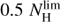 $0.5 \ N_{\rm{H}}^{\lim }$