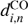 $d_{i,n}^{{\rm{CO}}}$