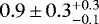 $0.9\,{\pm}\,0.3^{&#x002B;0.3}_{-0.1}$