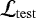 $\mathcal{L}_{\mathrm{test}}$