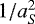 $1/a_S^2$