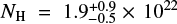 $N_{\rm{H}}=1.9_{+0.9}^{-0.5} \times 10^{22}$