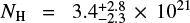 $N_{\rm{H}}=3.4_{+2.8}^{-2.3} \times 10^{21}$