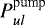 $P_{ul}^{\textrm{pump}}$