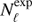 $N_{\ell }^{\text{exp}}$