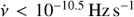 $ \dot{\nu} < 10^{-10.5}\, \mathrm{Hz}\, \mathrm{s}^{-1} $
